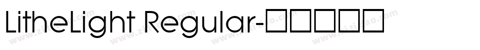 LitheLight Regular字体转换